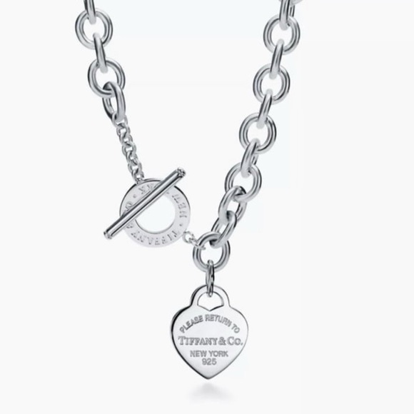 COPY - Tiffany & Co Heart Tag Toggle Choker Necklace - Picture 2 of 9